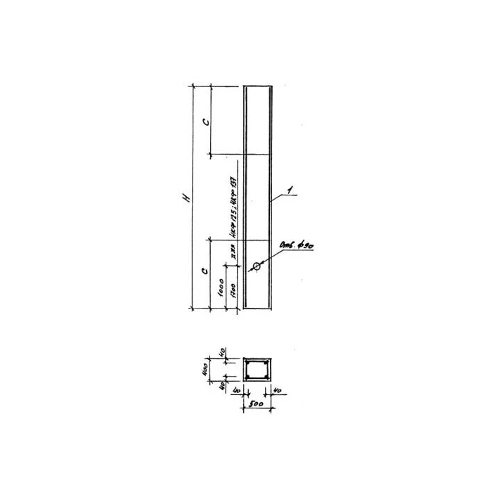 Колонна фахверковая 6Кф 73-1